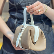 Petit sac à main effet tissu