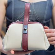 Petit sac à main effet tissu