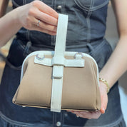 Petit sac à main effet tissu