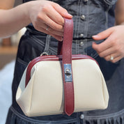 Petit sac à main effet tissu