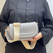 Sac À Bandoulière Tendance À Rabat De Couleur Unie