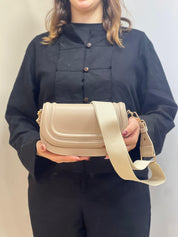 Sac À Bandoulière Tendance À Rabat De Couleur Unie