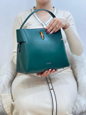 Sac Seau Double Porté Fermoir Bambou