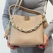 Sac sceau chaine foulard noir