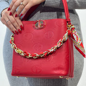 Sac sceau chaine foulard noir