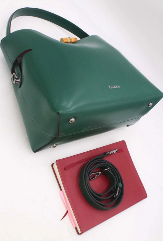 Sac Seau Double Porté Fermoir Bambou