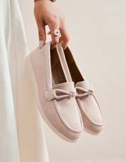 Mocassins à semelle fine violine