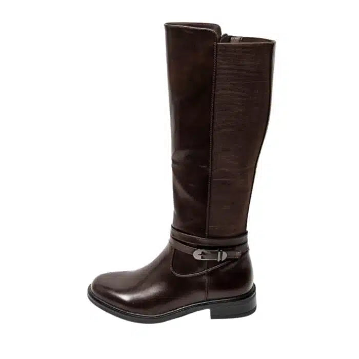 Bottes élastiquées en simili