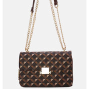 Sac à bandoulière à motif géométrique