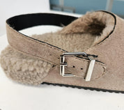 Sabot d'intérieur/extérieur unicolores en peluche à la mode