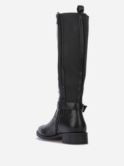 Bottes cavalières stretch à boucle