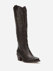 Bottes santiags hautes à motifs