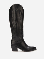 Bottes santiags hautes à motifs