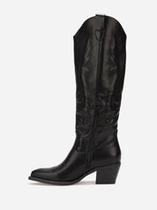 Bottes santiags hautes à motifs