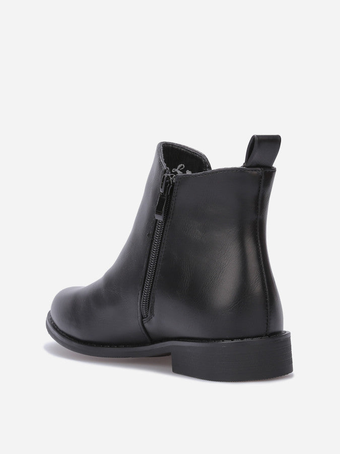 Bottines plates chelsea en simili