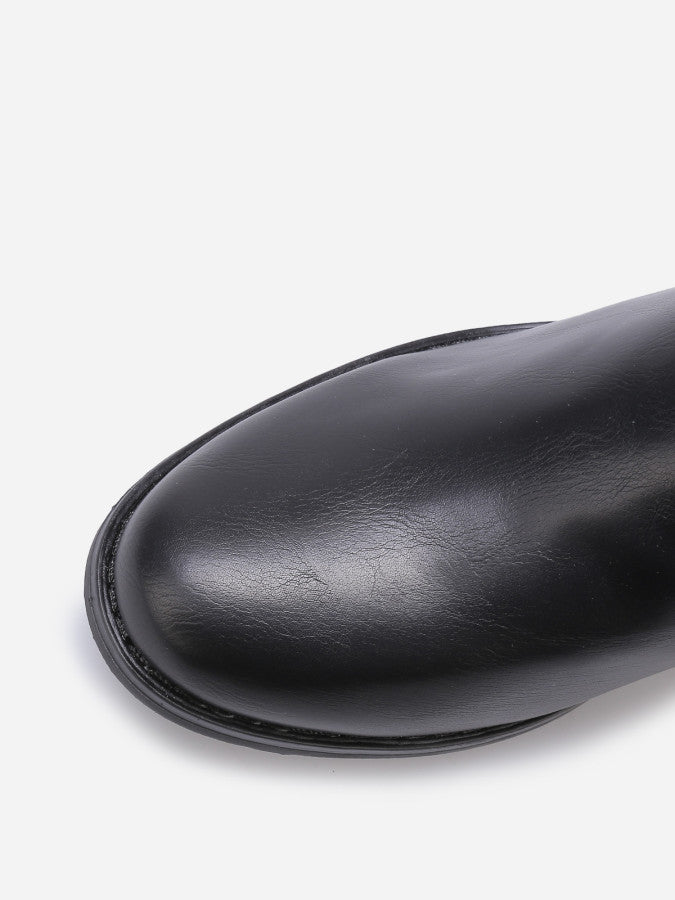 Bottines plates chelsea en simili