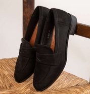 Mocassins effet suédine femme