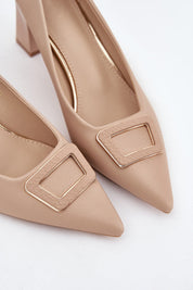 Escarpins avec boucle décorative