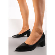 Escarpins à bout pointu et talon bas