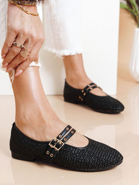 Ballerines plates avec brides à boucle