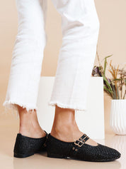 Ballerines plates avec brides à boucle