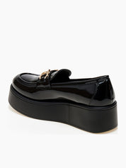 Mocassins à plateforme avec détails métalliques