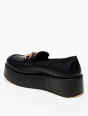 Mocassins à plateforme avec détails métalliques