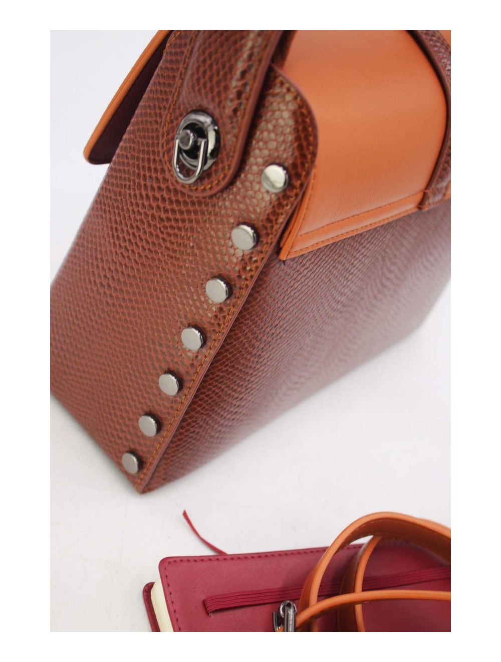 Simple À Détail En Métal Avec Poignée Sac À Bandoulière