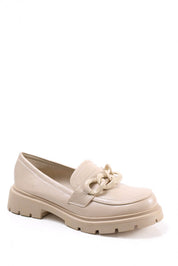 Mocassin en Cuir à grosses chaînes