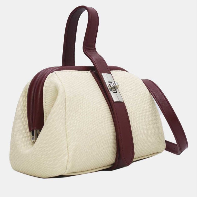 Petit sac à main effet tissu