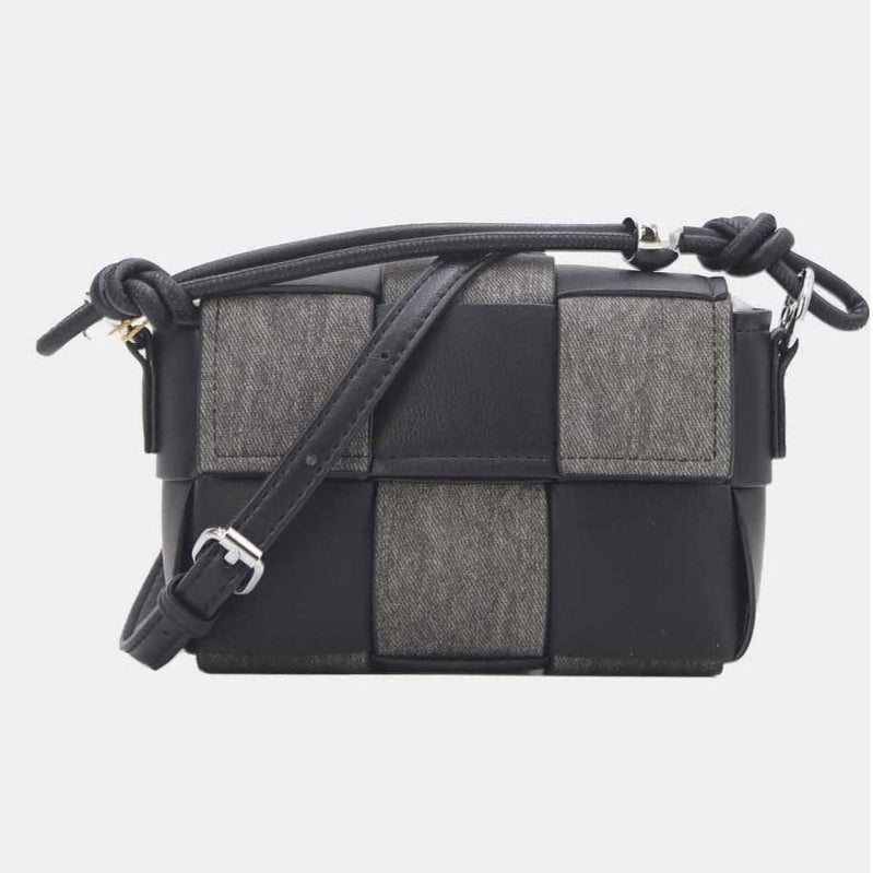 Pochette pour téléphone effet tissu tissé