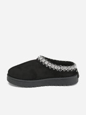 Sabots en suédine à broderies