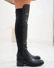 Bottes cavalières bi-matières