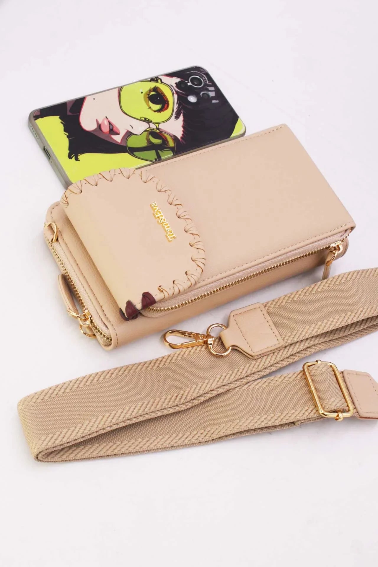 Pochette Téléphone Effet Grainé