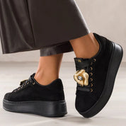 Basket de sport à plateforme et lacets