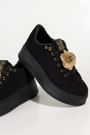 Basket de sport à plateforme et lacets