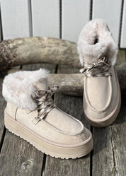 UGG à plateforme avec fourrure